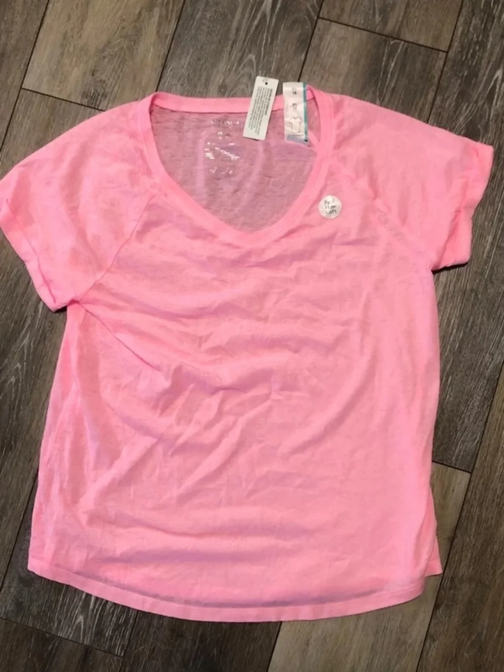 Light Pink V-Neck Tee